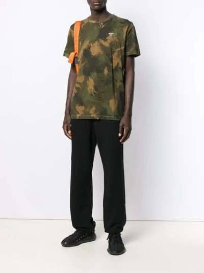 OFF-WHITE CAMOUFLAGE PRINT T-SHIRT - 绿色