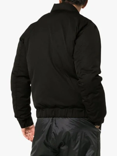 Shop Stone Island Shadow Project Feather Down Padded Bomber Jacket - Black