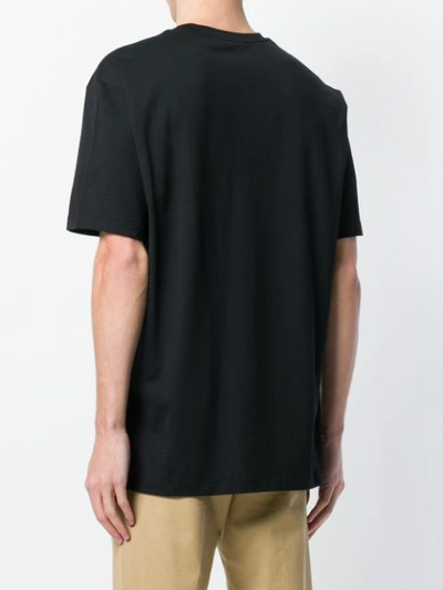 Shop Versace Logo Print T-shirt - Black