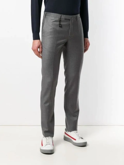 Shop Incotex Tailored Trousers In 911 Mid Grey