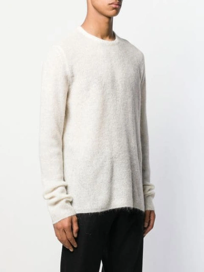 Shop Maison Margiela Round Neck Jumper In White