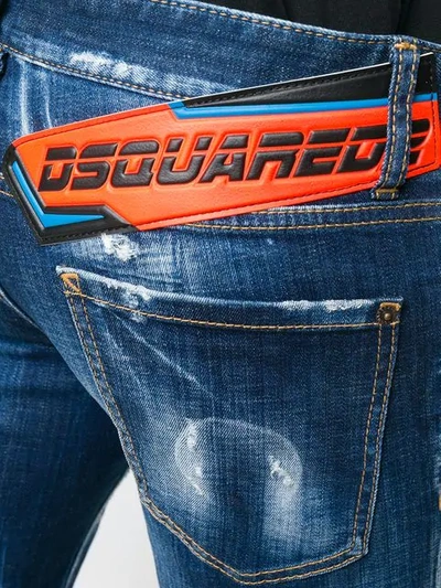 Dsquared2 Clement Distressed Jeans In Blue