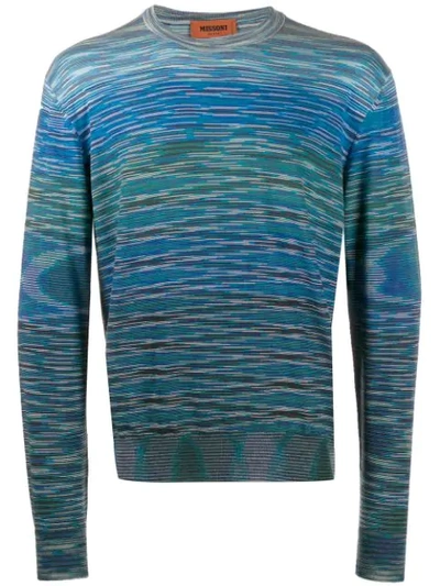 Shop Missoni Fine Knit Sweater - Blue