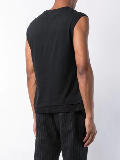 Shop Ann Demeulemeester Pocket Tank - Black