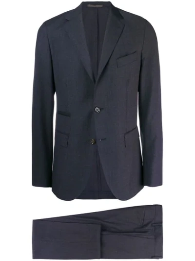 Shop Eleventy Two Piece Suit In Blue