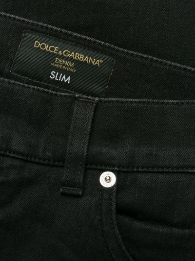 Shop Dolce & Gabbana Straight-leg Jeans In Black