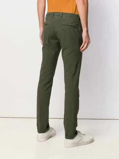 Shop Incotex Classic Chinos In Green