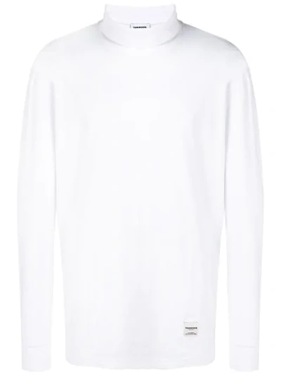 Shop Tom Wood Oversized Jersey Sweater - White