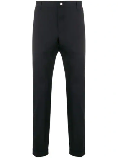 Shop Prada Tailored Fitted Trousers In Blue