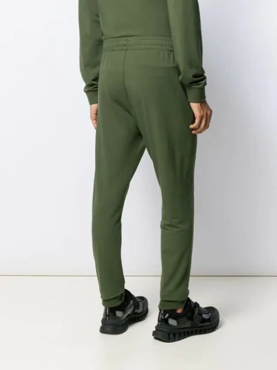 Shop Z Zegna Slim-fit Track Trousers In Green