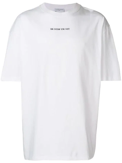 Ih Nom Uh Nit Bowie Flash Print White Cotton T-shirt In White