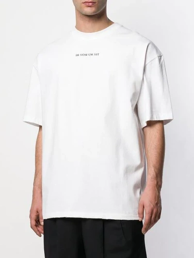 Ih Nom Uh Nit Bowie Flash Print White Cotton T-shirt In White