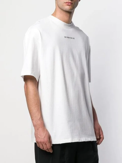 Ih Nom Uh Nit Bowie Flash Print White Cotton T-shirt In White