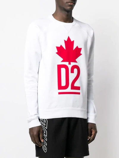 Shop Dsquared2 Sweatshirt Mit Logo In White