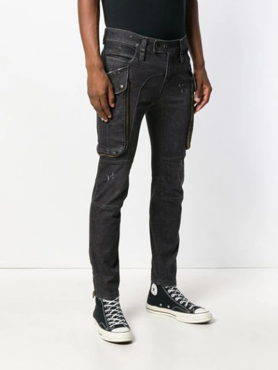 Shop Faith Connexion Zipped Pocket Skinny Jeans - Black