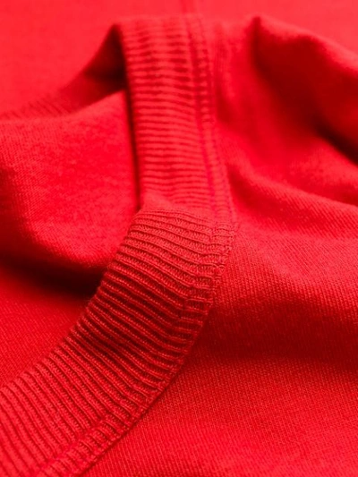 Shop Rick Owens Round Neck T-shirt In Red