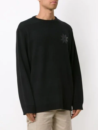 Shop Osklen Jacquard Sweater In Black