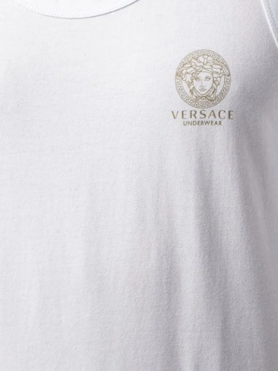 Shop Versace Medusa Logo Tank In White