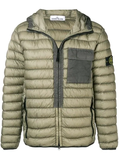 STONE ISLAND hooded padded jacket 