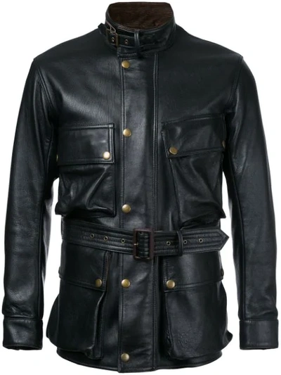 Shop Addict Clothes Japan Vintage Style Biker Jacket In Black