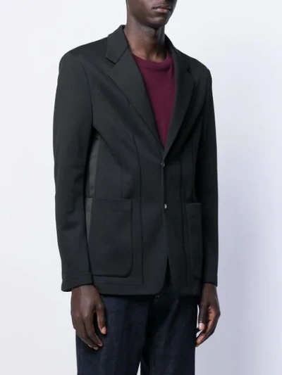 Shop Maison Margiela Scuba Blazer In Black