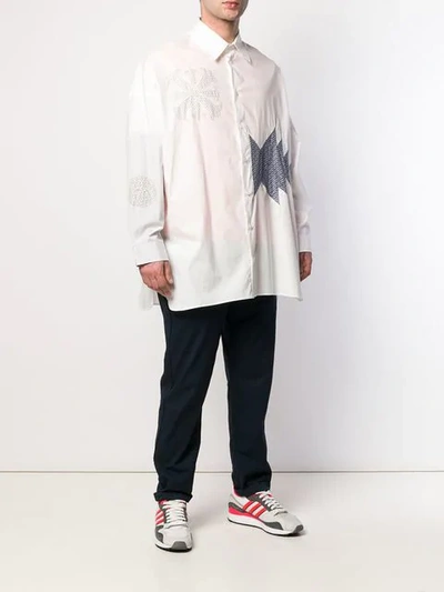 Shop Ambush Patch Details Oversized Shirt In White