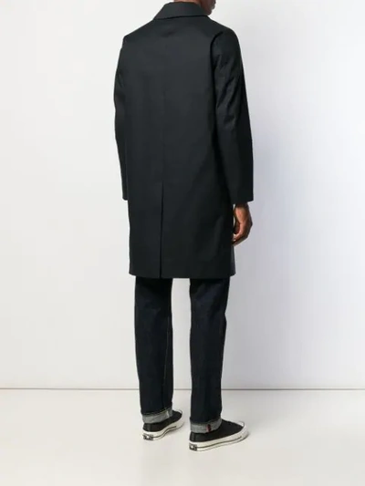Shop Mackintosh Dunkeld Raintec Cotton Coat In Black