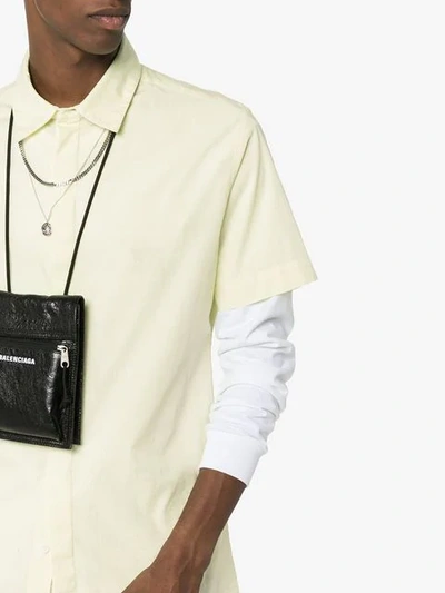 Shop Alyx Buttoned Cotton Shirt In Yellow