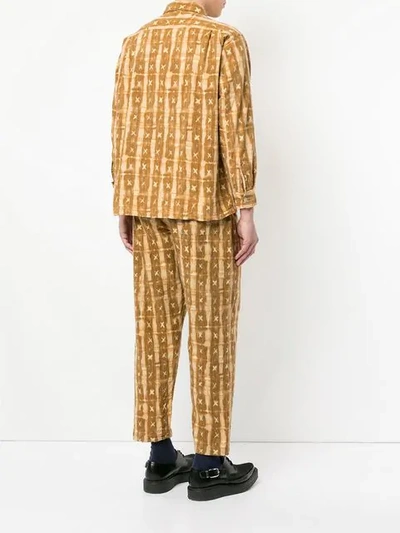 Pre-owned Comme Des Garçons Pyjama Zip-up Suit In Brown