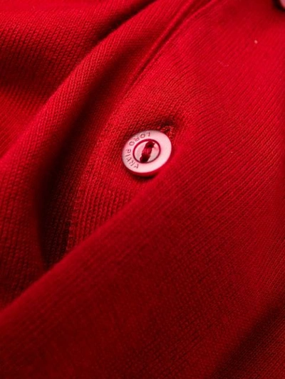 Shop Loro Piana Long Sleeved Polo Shirt In Red