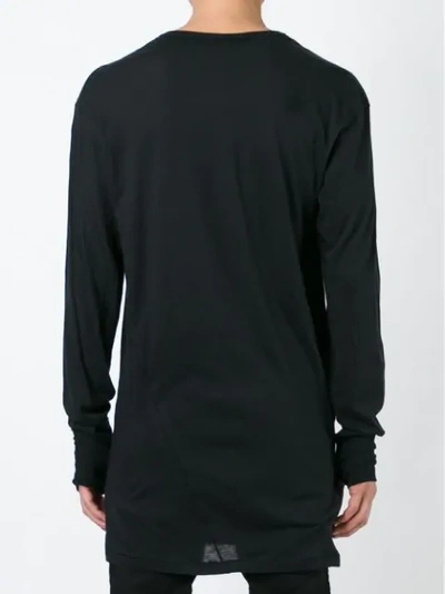 Shop 11 By Boris Bidjan Saberi 'richard' Long Sleeve T In Black