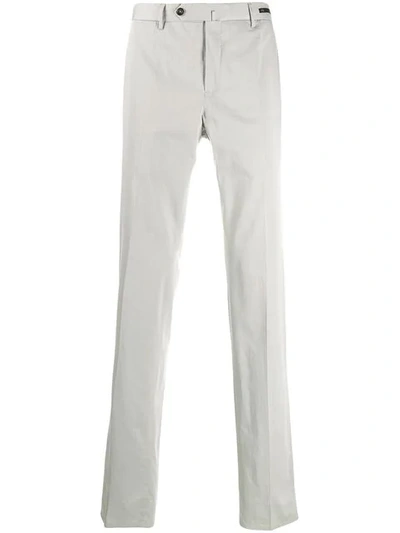 Shop Pt01 Straight Leg Trousers In Grey