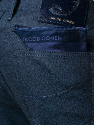 Shop Jacob Cohen Skinny Trousers In Blue