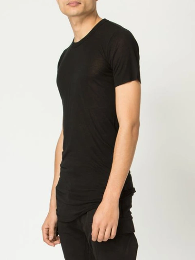 RICK OWENS 基本款T恤 - 黑色