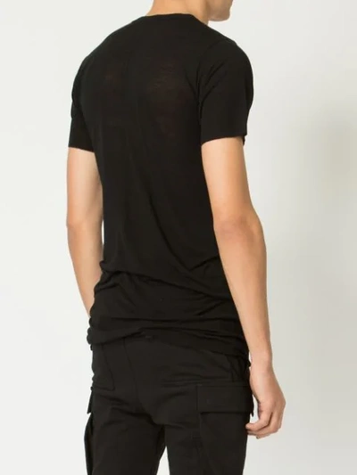 RICK OWENS 基本款T恤 - 黑色