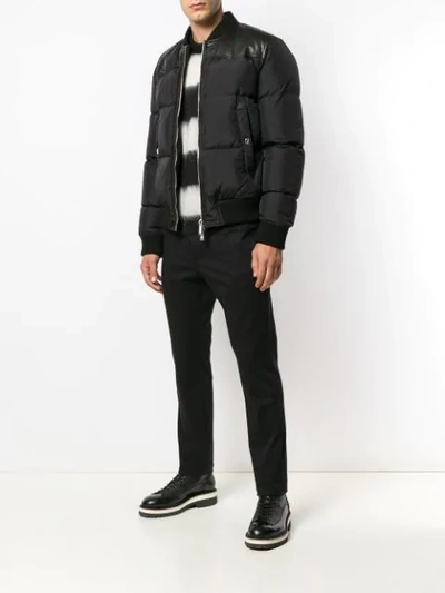 Shop Dsquared2 Shell Puffer Jacket In Black