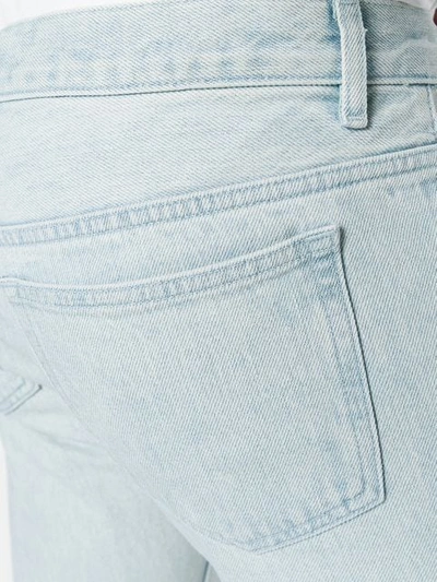 Shop Apc Bleached Slim Jeans In Blue
