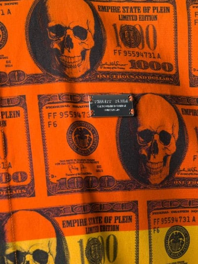 Shop Philipp Plein Dollar Shirt In Orange