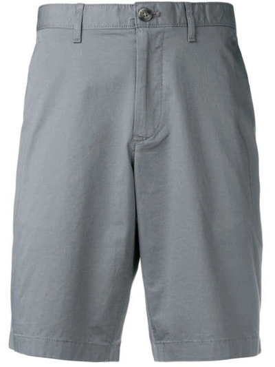 Shop Michael Kors Tailored Chino Shorts In Grey