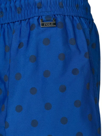 Shop Polo Ralph Lauren Polka Dot Shorts In Blue