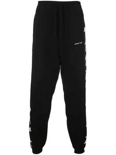 Shop Off-white Jogginghose Mit Intarsien-detail In Black