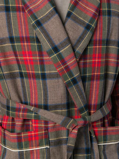 FEAR OF GOD PLAID ROBE COAT - 大地色