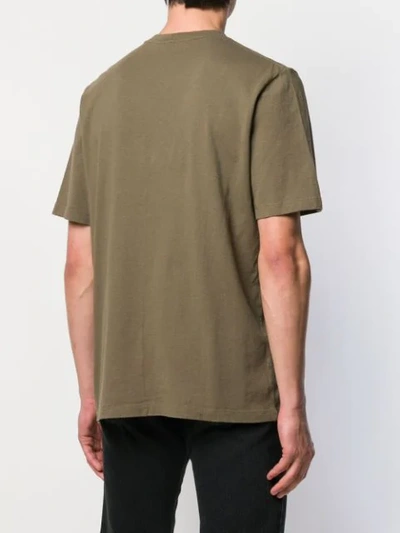 Shop Helmut Lang Printed Logo T-shirt In Green