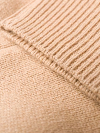 Shop Maison Margiela Sweater With Stripe Detail In Neutrals