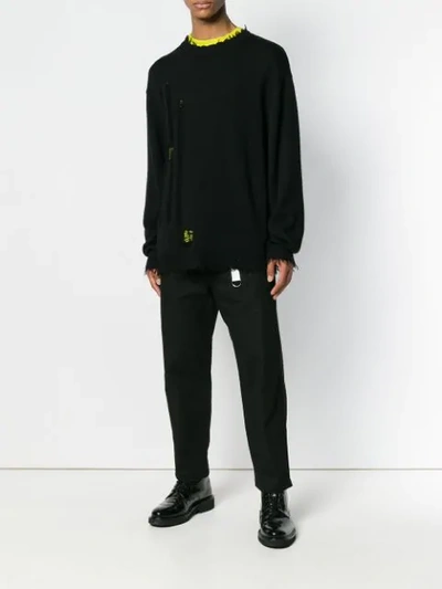 Shop Helmut Lang Classic Straight-leg Trousers In Black