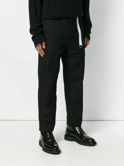 Shop Helmut Lang Classic Straight-leg Trousers In Black