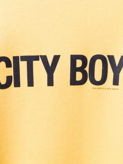 RON DORFF CITY BOY印花套头衫 - 黄色
