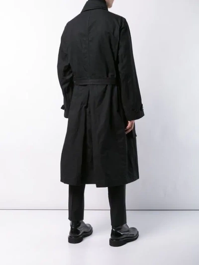 Shop Casey Casey Classic Trench Coat - Black