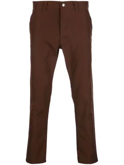 Shop Enfants Riches Deprimes Straight-leg Trousers In Brown