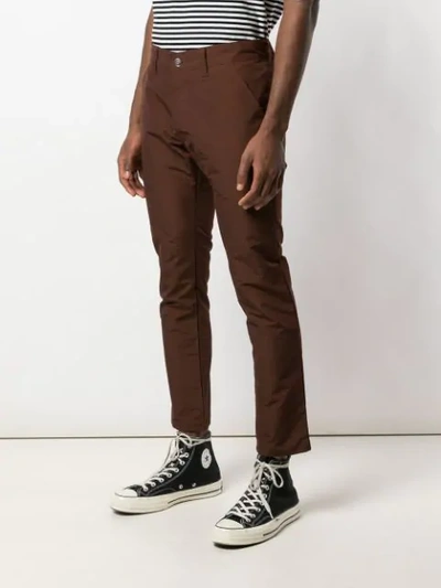 Shop Enfants Riches Deprimes Straight-leg Trousers In Brown